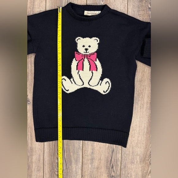 Vintage Edward Chapman 100%Wool Sweater with Teddy Bear Design - Made in England - Picture 8 of 9